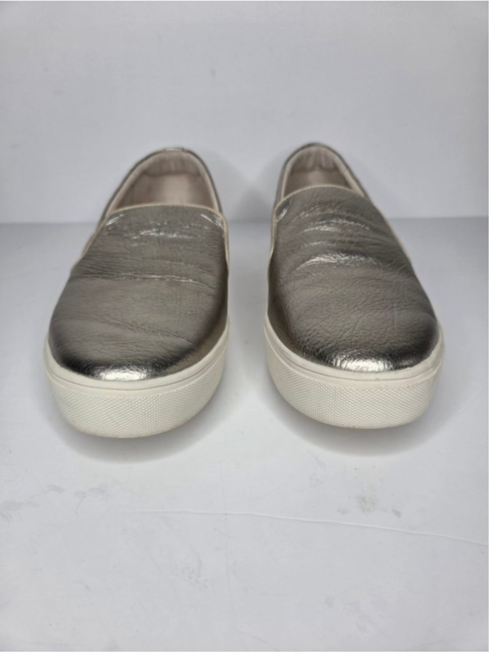 Birdies Swift Leather Gold Slip On Sneakers Women's Size 10.5 Metallic - Picture 5 of 12